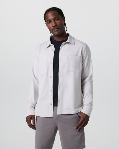 Vuori Coronado Shirt Jacket Salt Heather