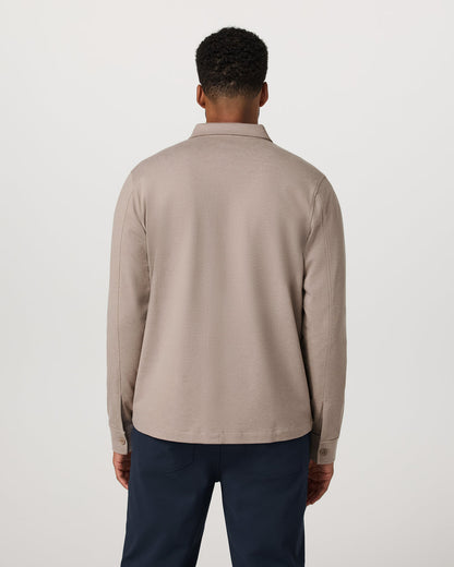 Vuori Coronado Shirt Jacket Men's Pumice Heather Shirt Jacket