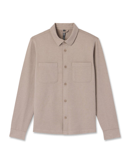 Vuori Coronado Shirt Jacket Men's Pumice Heather Shirt Jacket