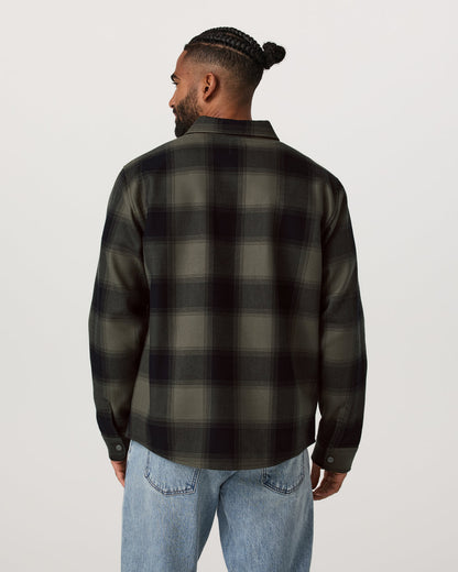 Vuori Range Shirt Jacket 2.0 Men's Oregano Plaid Jacket