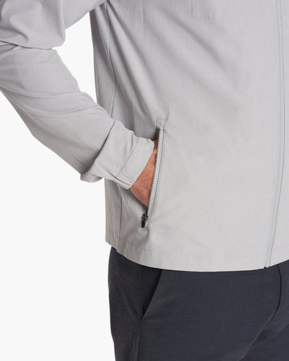 Vuori Venture Track Jacket Platinum Linen Texture