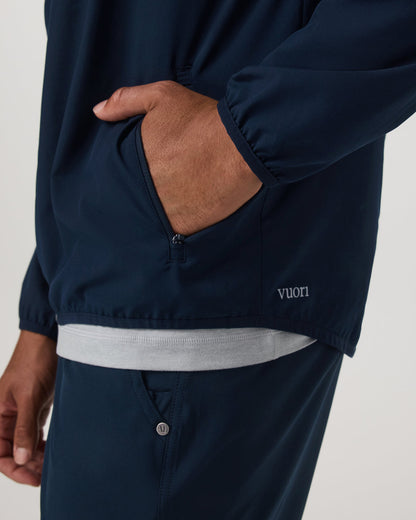 Vuori Outdoor Trainer Shell Men's Lightweight Full-Zip Ink Jacket