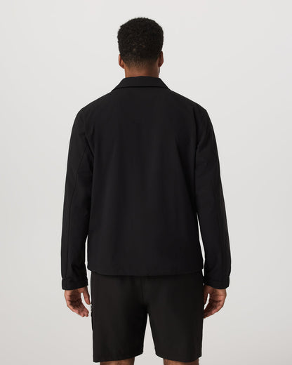 Vuori V1 Coach Jacket Men's Black Vintage Style Jacket
