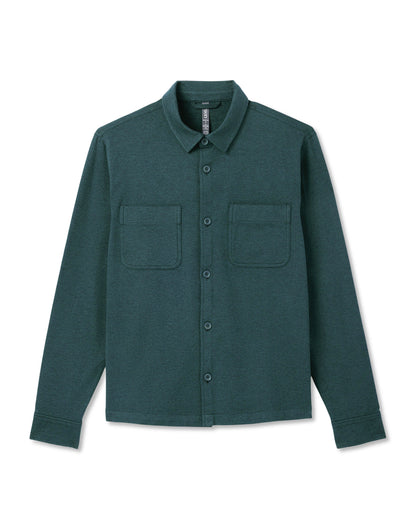 Vuori Coronado Shirt Jacket Men's Deep Sea Heather Jacket