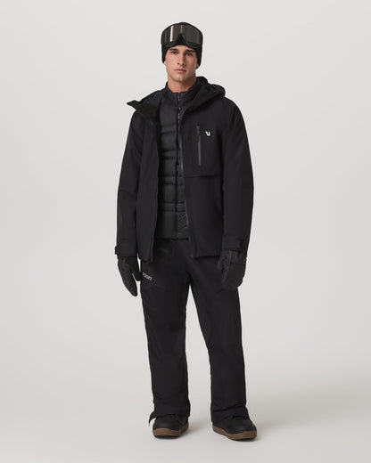 Vuori Taika Snow Shell Men's Black Ski/Board Jacket for Winter