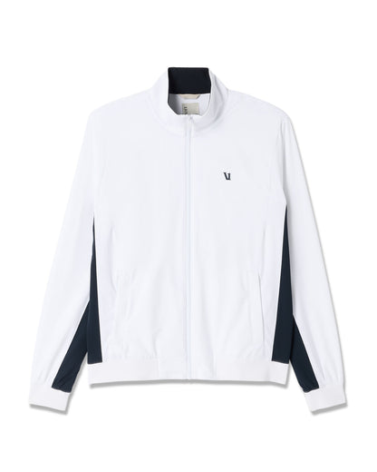 Vuori Fleet Jacket Men's White Color Block Jacket
