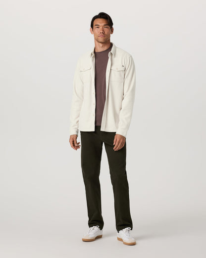Vuori Aspen Shirt Jacket Men's Mushroom Fleece Shirt Jacket