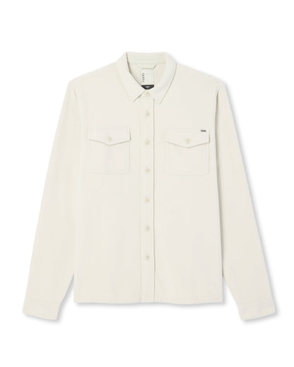 Vuori Aspen Shirt Jacket Men's Mushroom Fleece Shirt Jacket