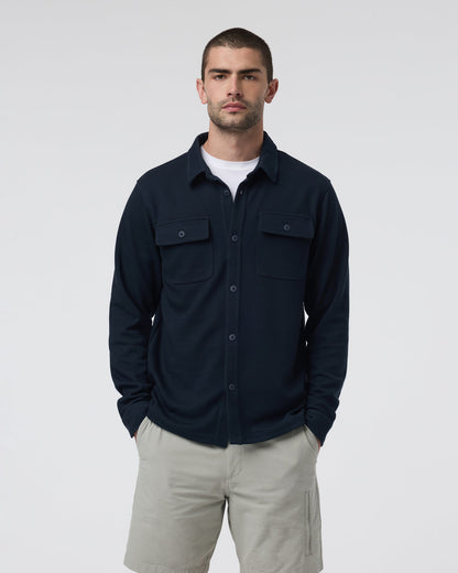 Vuori Waffle Shirt Jacket Ink