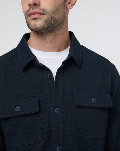 Vuori Waffle Shirt Jacket Ink