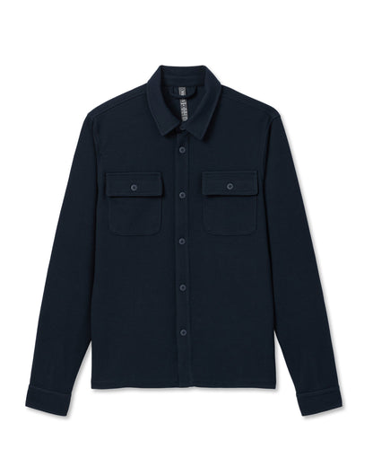 Vuori Waffle Shirt Jacket Ink