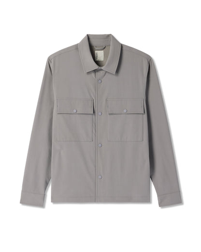 Vuori Lawson Tech Shirt Jacket Men's Shiitake Shirt Jacket