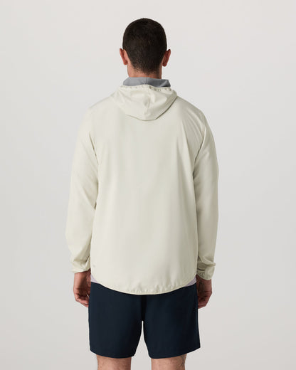 Vuori Outdoor Trainer Shell Men's Winter Grey Hooded Jacket
