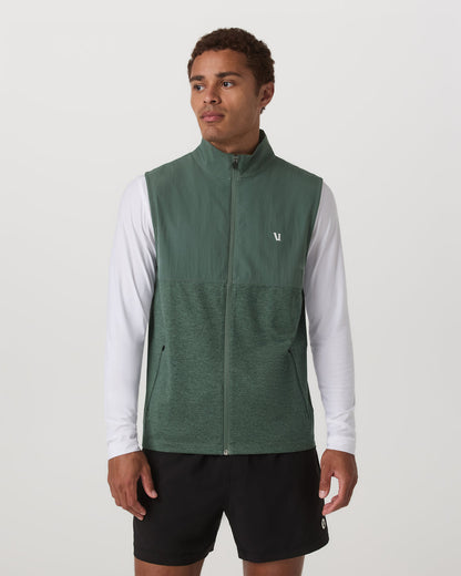 Vuori Sunday Element Vest Men's Agate Green Heather Vest