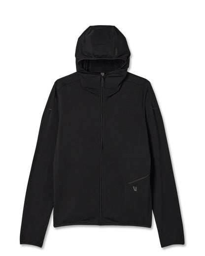 Vuori Powergrid Full Zip Jacket 2.0 Men's Black Fleece Jacket