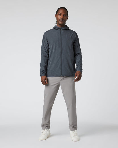 Vuori Outdoor Trainer Shell Dark Pewter Linen Texture
