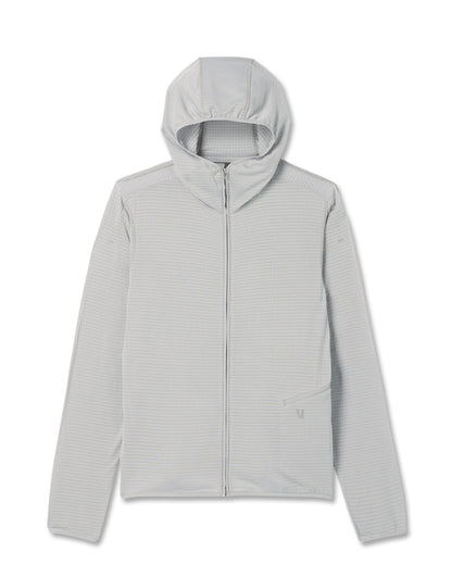 Vuori Powergrid Full Zip Jacket 2.0 Men's Sea Fog Fleece Jacket