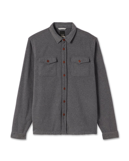 Vuori Aspen Shirt Jacket Men's Heather Grey Shirt Jacket