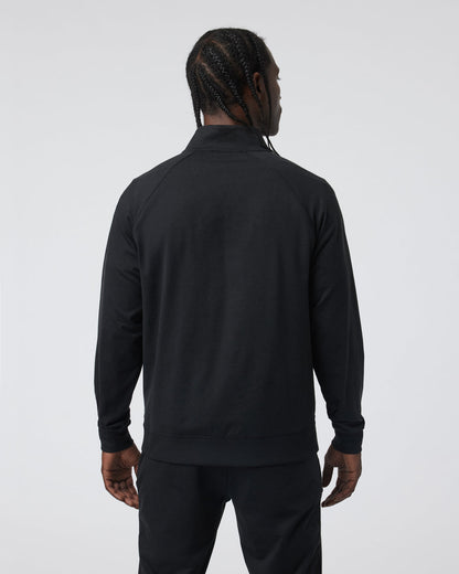 Vuori Coronado Novelty Full Zip Men's Black Heather Jacket