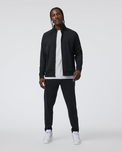 Vuori Coronado Novelty Full Zip Men's Black Heather Jacket
