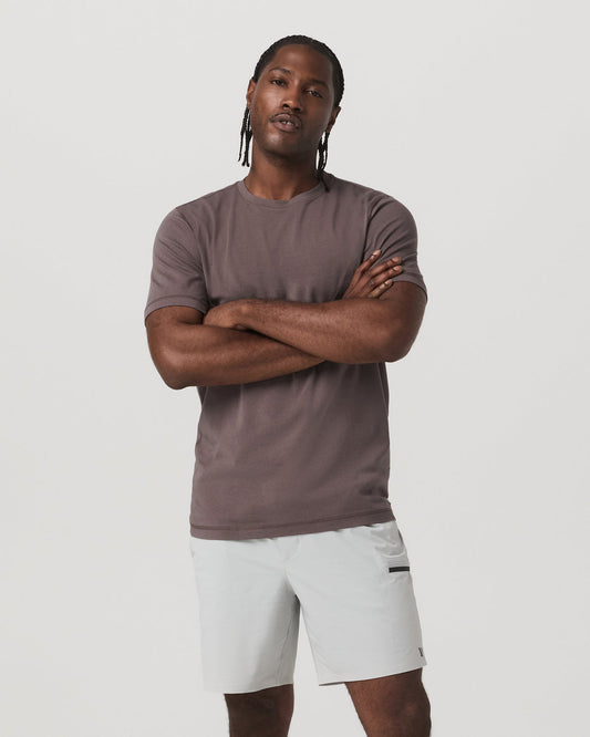 Vuori Tuvalu Tee Men's Cotton Short Sleeve T-Shirt in Timber
