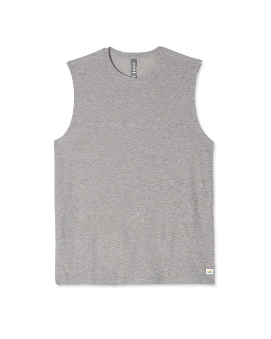 Vuori Strato Muscle Tee Men's Heather Grey Muscle Tank