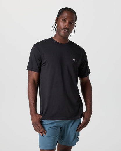 Vuori Short Sleeve Clearview Seamless Tee Black