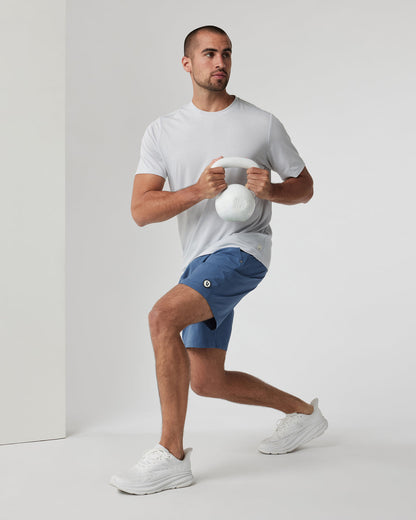Vuori Current Tech Tee Men's Frost Grey Lightweight Shirt