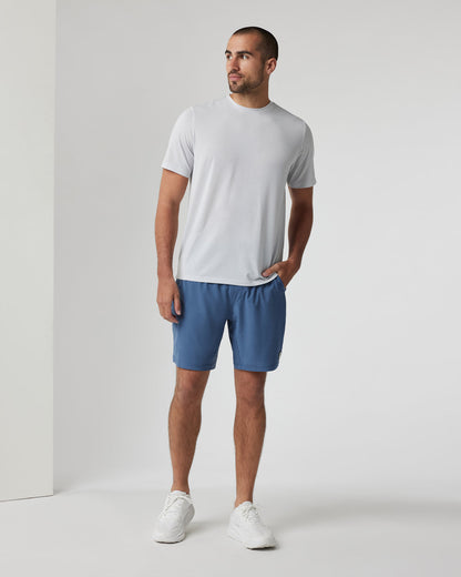Vuori Current Tech Tee Men's Frost Grey Lightweight Shirt