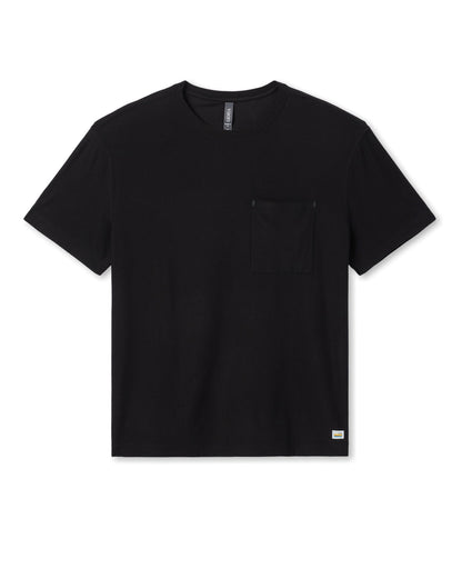 Vuori Short Sleeve Strato Pocket Tee - Relaxed Fit Black