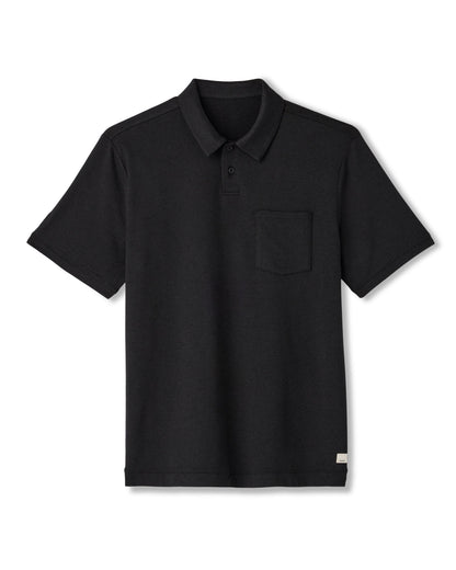 Vuori Short Sleeve Ponto Performance Polo Black Heather