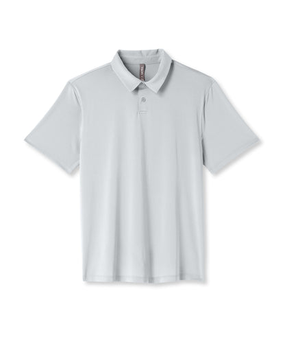 Vuori Short Sleeve Viewpoint Polo 2.0 Men's Sky Grey Shirt