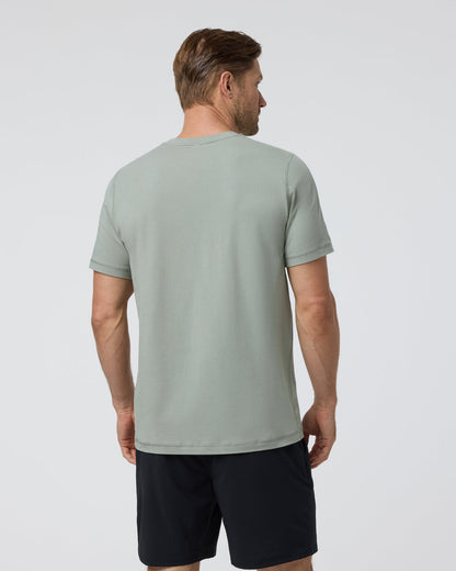 Vuori Tuvalu Tee Agave Green Cotton T-Shirt