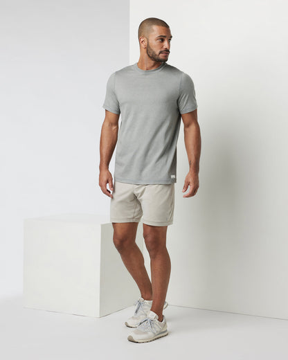 Vuori Short Sleeve Ponto Performance Tee Driftwood Heather