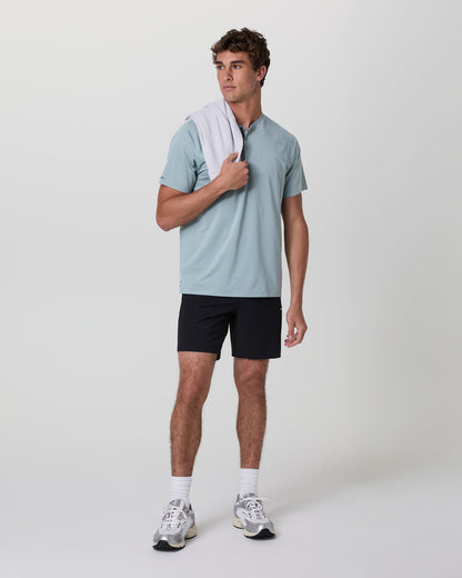 Vuori Short Sleeve Viewpoint Henley Mist