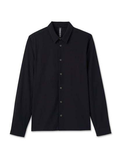 Vuori Long Sleeve Manhattan Button Down Men's Black Shirt