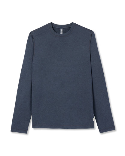 Vuori Long Sleeve Ponto Performance Tee Midnight Heather