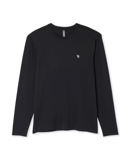 Vuori Men's Long Sleeve Clearview Seamless Tee Black