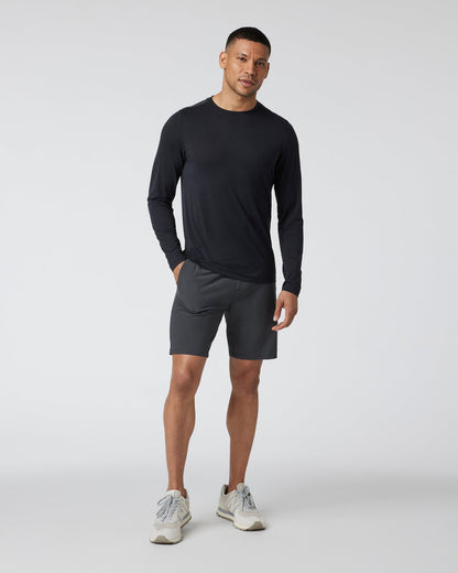 Vuori Long Sleeve Current Tech Tee Black T-Shirt
