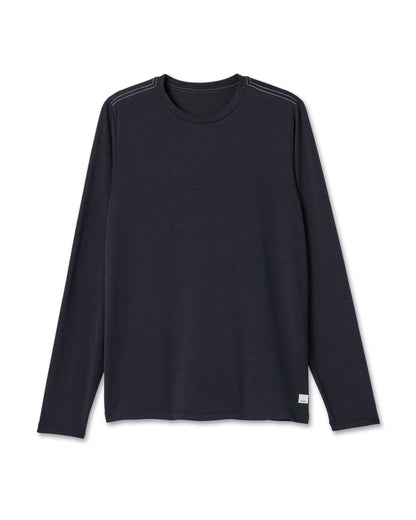 Vuori Long Sleeve Current Tech Tee Black T-Shirt