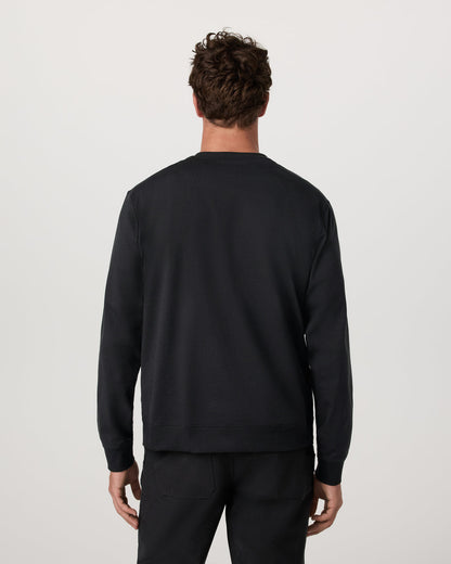 Vuori Long Sleeve Coronado Henley - Relaxed Black Heather