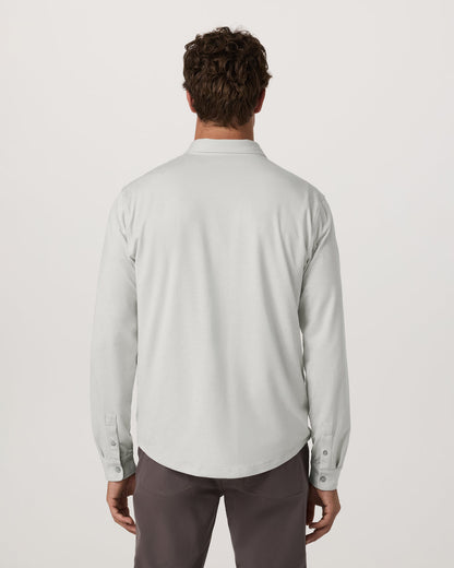 Vuori Men's Long Sleeve Ponto Button Down Salt Heather