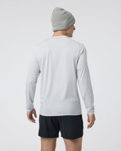 Vuori Long Sleeve Current Tech Tee Frost Grey