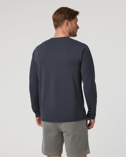Vuori Long Sleeve Men's Feather Tee Navy