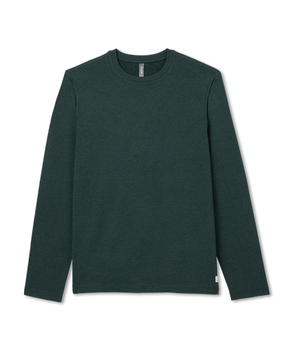 Vuori Long Sleeve Ponto Performance Tee Evergreen Heather