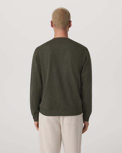 Vuori Long Sleeve Coronado Henley - Relaxed Oregano Heather
