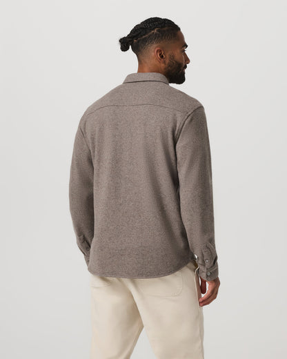 Vuori Long Sleeve Altitude Wool Shirt - Relaxed Phantom Grey