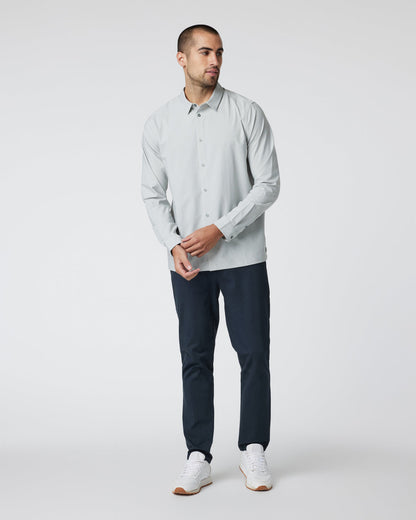 Vuori Long Sleeve Manhattan Button Down Sky Grey