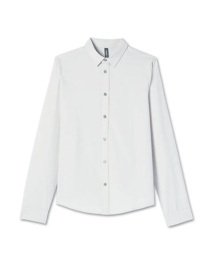Vuori Long Sleeve Bridge Button Down Men's Salt Shirt