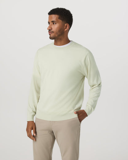 Vuori Men's Merino Fine Gauge Wool Sweater Sandalwood